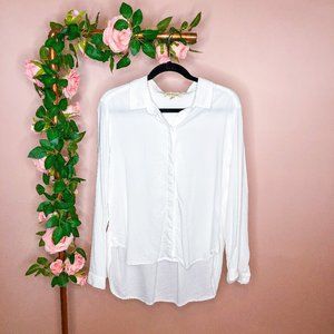 3/$30 Cloth & Stone High Low Lyocell Button Down